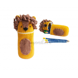 Kit Crochet Wild lion pencil case
